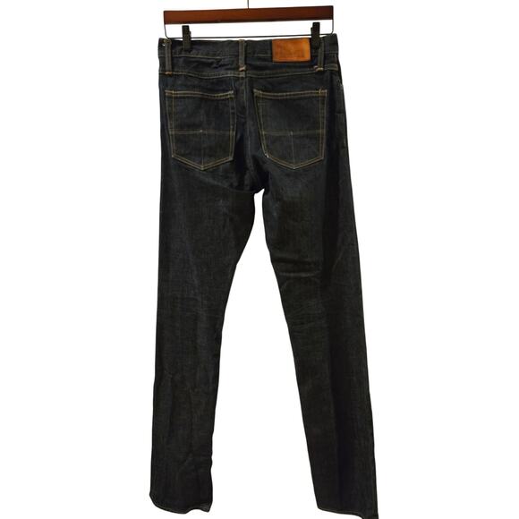 Raleigh Denim Jeans Handcrafted Made USA Dark Wash Mens 32X36 Slim Mid-rise - Picture 3 of 15
